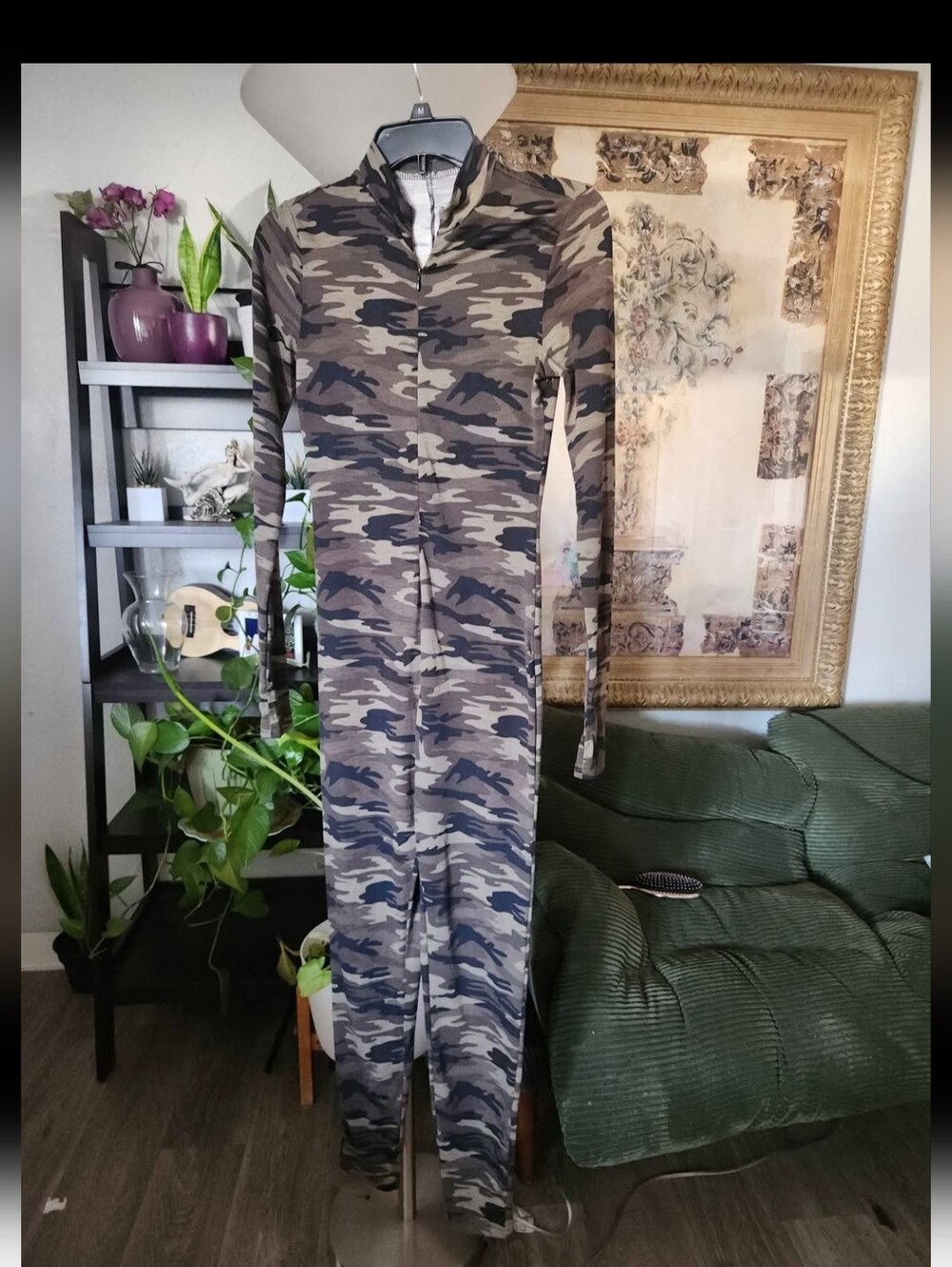 Camo Full-Length Jumpsuit